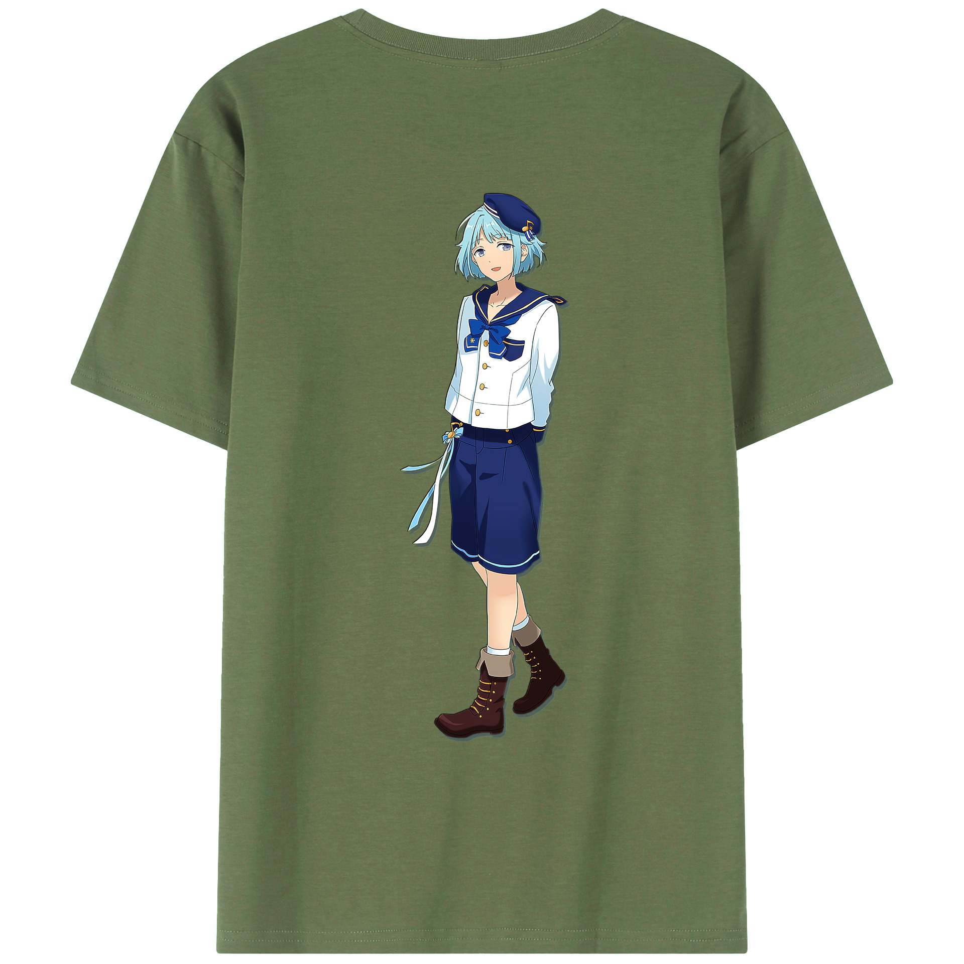 （画像用） あんさんぶるスターズ! Ensemble Stars 綿100％ メンズ半袖Tシャツ（バックプリント） 通気性